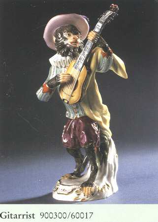 Monkey Band-Meissen Guitar Player - No Box