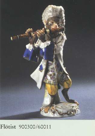 Monkey Band-Meissen Flutist - No Box