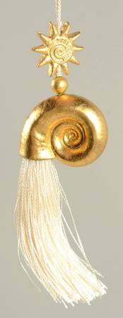 Margaret Furlong Ornaments Shell Tassel-Gold - Boxed