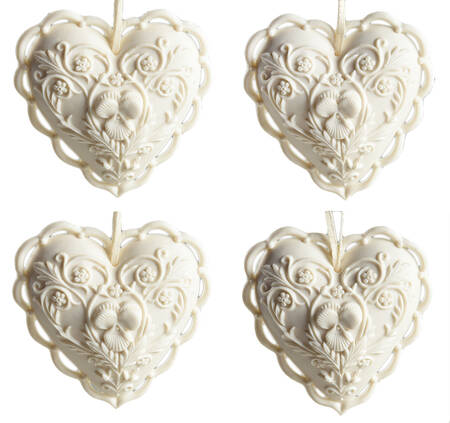 Margaret Furlong Ornaments Love Four You-Set Of Four - With Box