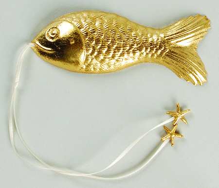 Margaret Furlong Ornaments Shell Fish-Gold - Boxed
