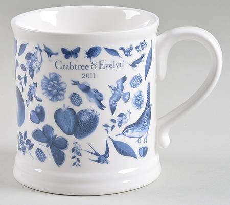 Crabtree & Evelyn Annual Mug 2011 Blue - No Box