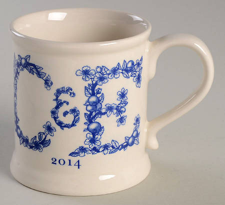 Crabtree & Evelyn Annual Mug 2014 Blue - Boxed