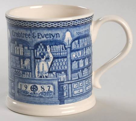 Crabtree & Evelyn Annual Mug 1987 Blue - No Box
