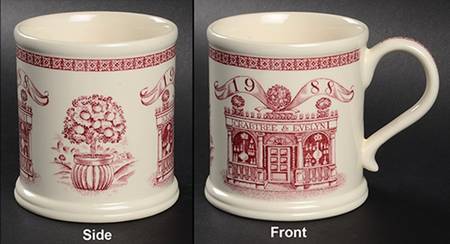 Crabtree & Evelyn Annual Mug 1988 Pink - No Box