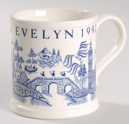 Crabtree & Evelyn Annual Mug 1992 Blue - No Box