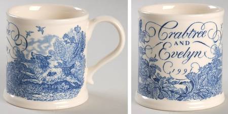 Crabtree & Evelyn Annual Mug 1991 Blue - No Box