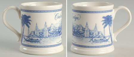 Crabtree & Evelyn Annual Mug 2006 Blue - No Box