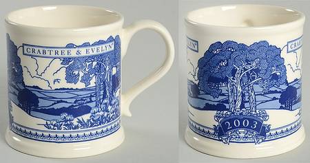 Crabtree & Evelyn Annual Mug 2003 Blue - No Box