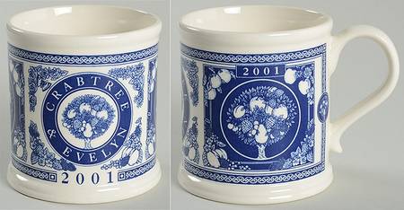 Crabtree & Evelyn Annual Mug 2001 Blue - No Box