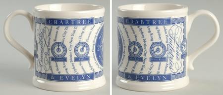 Crabtree & Evelyn Annual Mug 2000 Blue - No Box