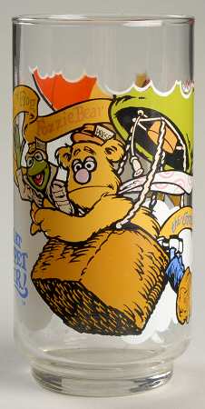 Great Muppet Caper-Glassware Kermit, Fozzie, & Gonzo - No Box