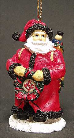 Collegiate Santa Ornament North Carolina State University - Boxed