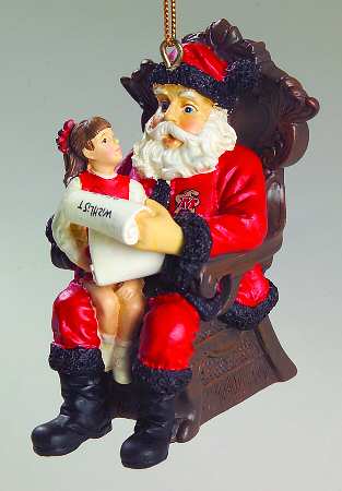 Collegiate Wishlist Santa Ornament University Of Maryland - No Box