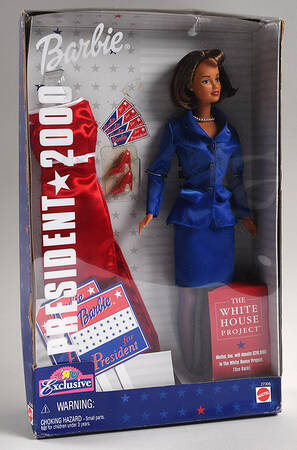 Barbie & Ken Dolls President-2000- Brown Hair - Boxed