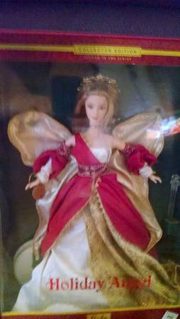 Barbie & Ken Dolls Holiday Angel-Red Dress - Boxed