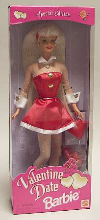 Barbie & Ken Dolls Valentine Date Barbie - Boxed