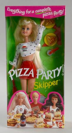 Barbie & Ken Dolls Pizza Party Skipper-Pizza Hut - Boxed