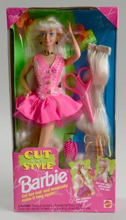 Barbie & Ken Dolls Cut And Style Barbie - Blonde - Boxed