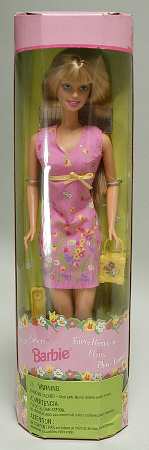 Barbie & Ken Dolls Pretty Flowers Barbie Blonde - Boxed