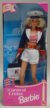 Barbie & Ken Dolls Carnival Cruise Barbie - Boxed