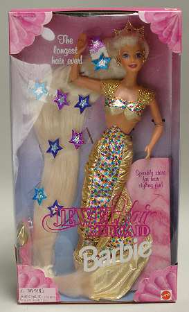 Barbie & Ken Dolls Jewel Hair Mermaid - Boxed
