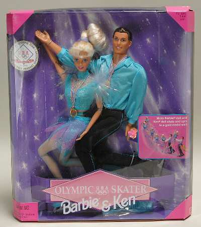 Olympic Barbie Olympic Skater Barbie & Ken - No Box