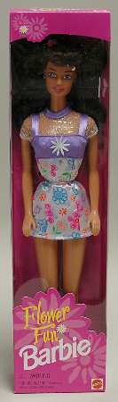 Barbie & Ken Dolls Flower Fun Barbie-Brunette - Boxed