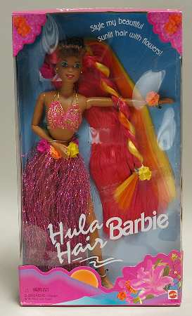 Barbie & Ken Dolls Hula Hair Barbie-Island - Boxed
