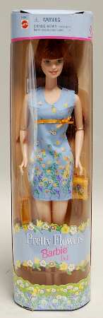 Barbie & Ken Dolls Pretty Flowers Barie Red - Boxed