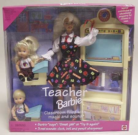 Barbie & Ken Dolls Teacher Set  Barbie-Blond - Boxed