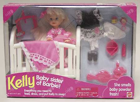 Barbie & Ken Dolls Kelly-Baby Sister Of Barbie - Boxed