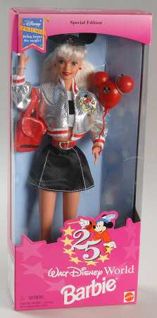 Barbie & Ken Dolls 25th Anv. Walt Disney World Ba - No Box