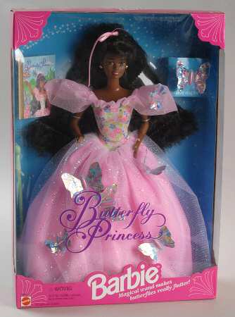 Barbie & Ken Dolls Butterfly Princess Afro-Am - Boxed