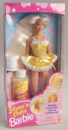 Barbie & Ken Dolls Foam'n Color Barbie - Boxed
