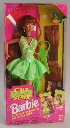 Barbie & Ken Dolls Cut And Style Barbie Redhead - Boxed