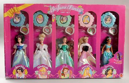 Barbie & Ken Dolls Disney Perfume Princess Collec - Boxed