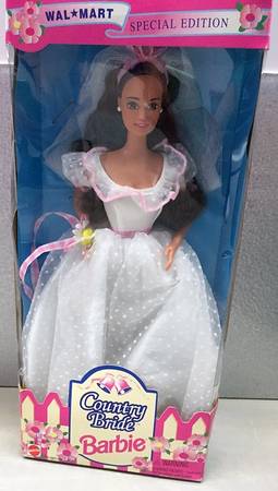 Barbie & Ken Dolls Country Bride Barbie(Brown Hai - Boxed