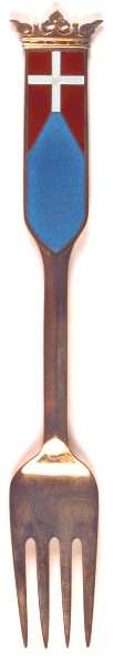 Michelsen Commemorative Fork 750th Anniversary Of The Danish Flag - No Box
