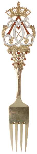 Michelsen Commemorative Fork King Christian X - Anniversary - No Box