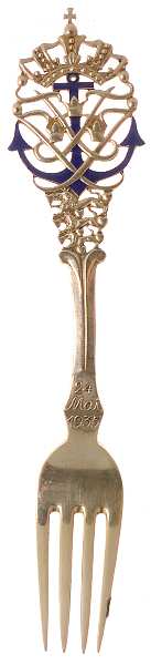 Michelsen Commemorative Fork Prince Frederick Wedding - No Box