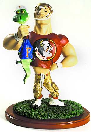 The Rivalry Series Fsu Seminole Holding Fla Gator - Boxed