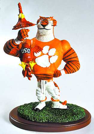The Rivalry Series Clemson Tiger Holding Usc Gamecock - Boxed