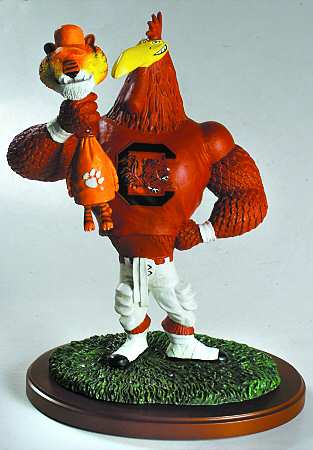 The Rivalry Series Usc Gamecock Holding Clemson Tiger - Boxed