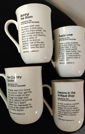 Norman Rockwell Mugs Braving The Storm - No Box