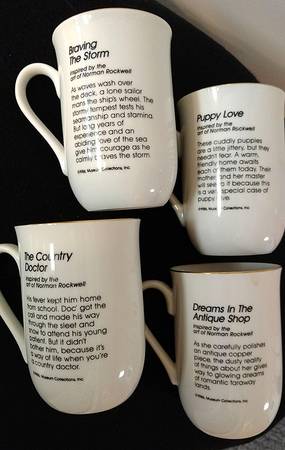 Norman Rockwell Mugs Dreams In The Antique Shop - No Box