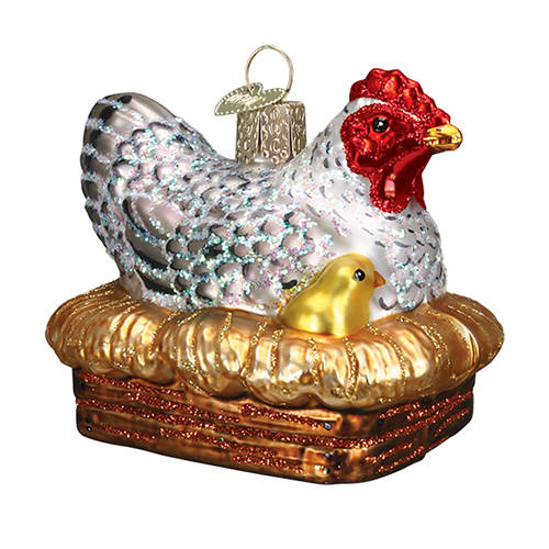 Birds-Hanging Hen On Nest - No Box