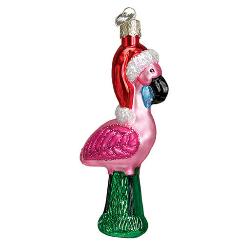 Old World Christmas Yard Bird-Flamingo - No Box