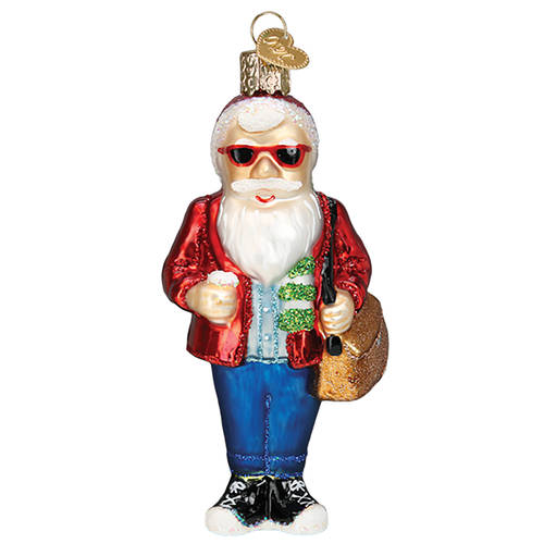 Old World Christmas Hipster Santa - No Box Nb3113