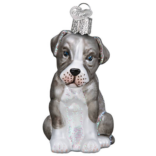 Old World Christmas Pitbull Pup - No Box Nb3044
